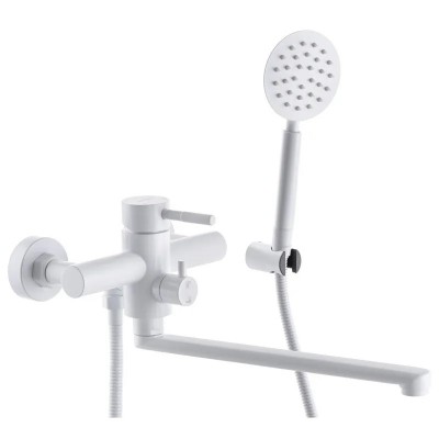 Смеситель в ванную с душем  MIXXUS SUS-006 EURO WHITE SUS304 MI5756
